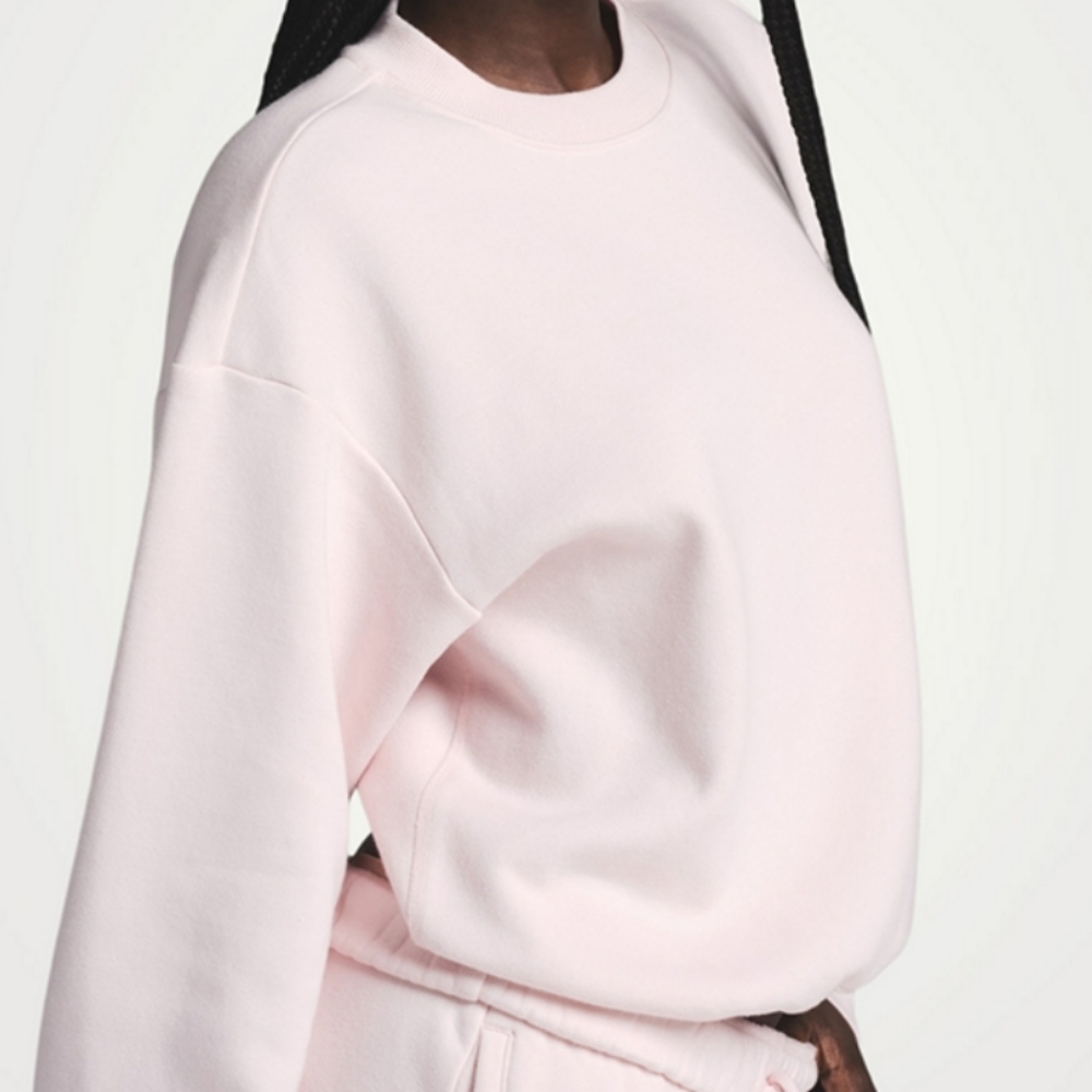 SKIMS Cotton Fleece Crew Neck Sweatshirt